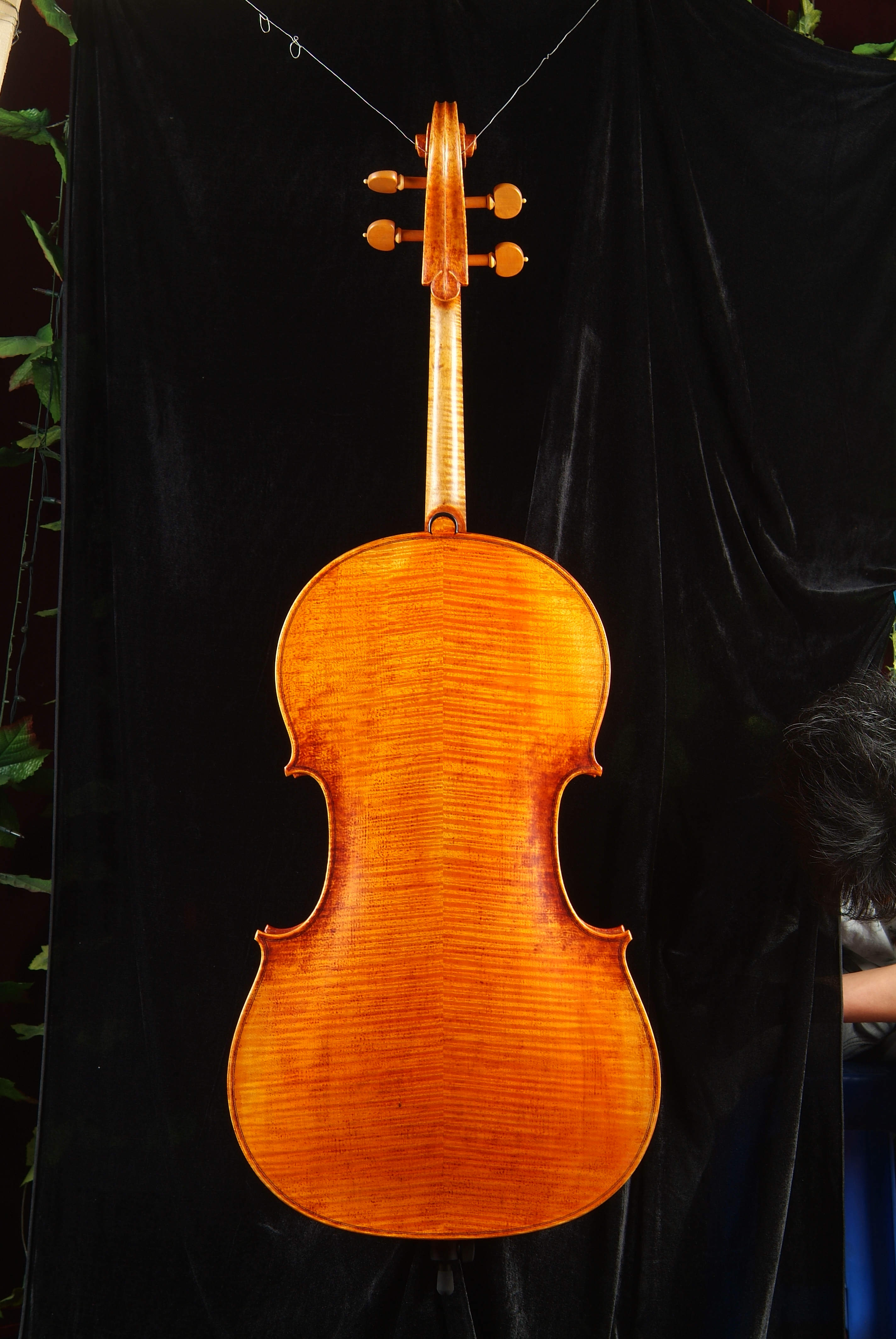 大提琴A级仿古背面